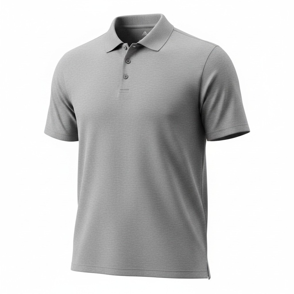 Adidas Golf Polo Men XL Gray Short Sleeve Performance Athletic Shirt